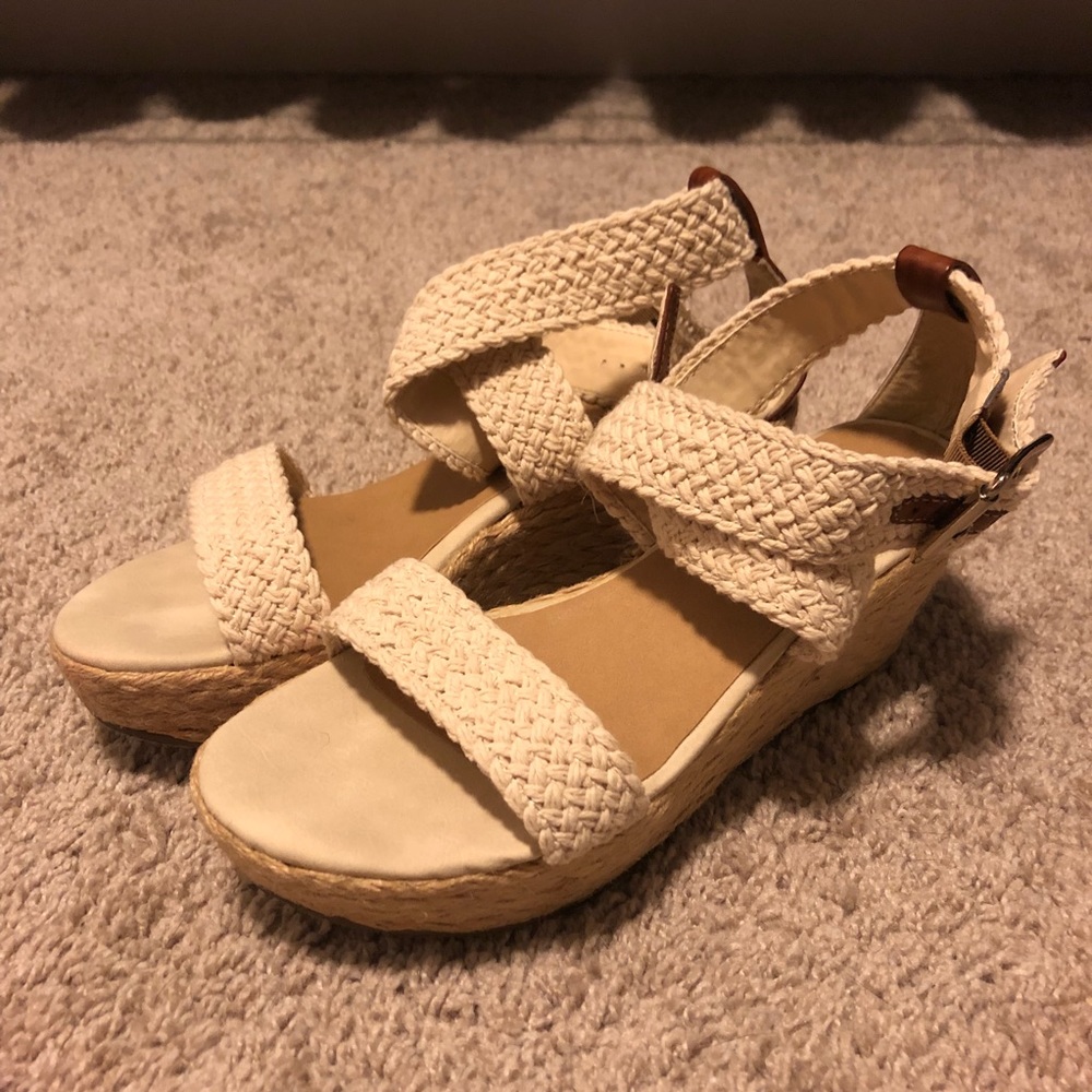 Kelly&katie Waterloo wedge sandal natural 8